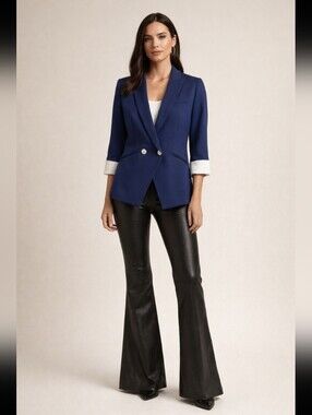 NEW Veronica Beard Dark Blue Dickey Jacket Sz 4 No Size Tag Sample